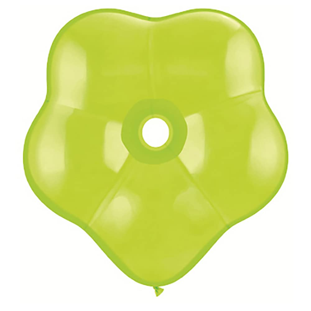 Lime Green Blossom Flower Helium Latex Balloon Lime Green Blossom Flower Helium Latex Balloon